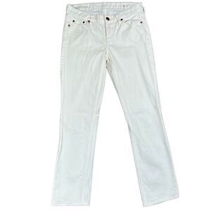 J. Crew Matchstick White Jeans 27S Skinny